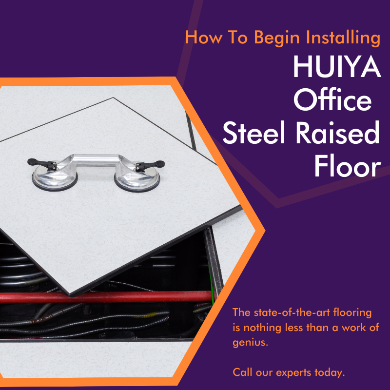 huiya steel raised floor