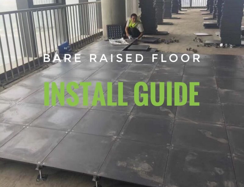 how to install bare office raised floor